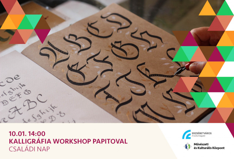 Kalligráfia workshop Papitoval // családi nap
